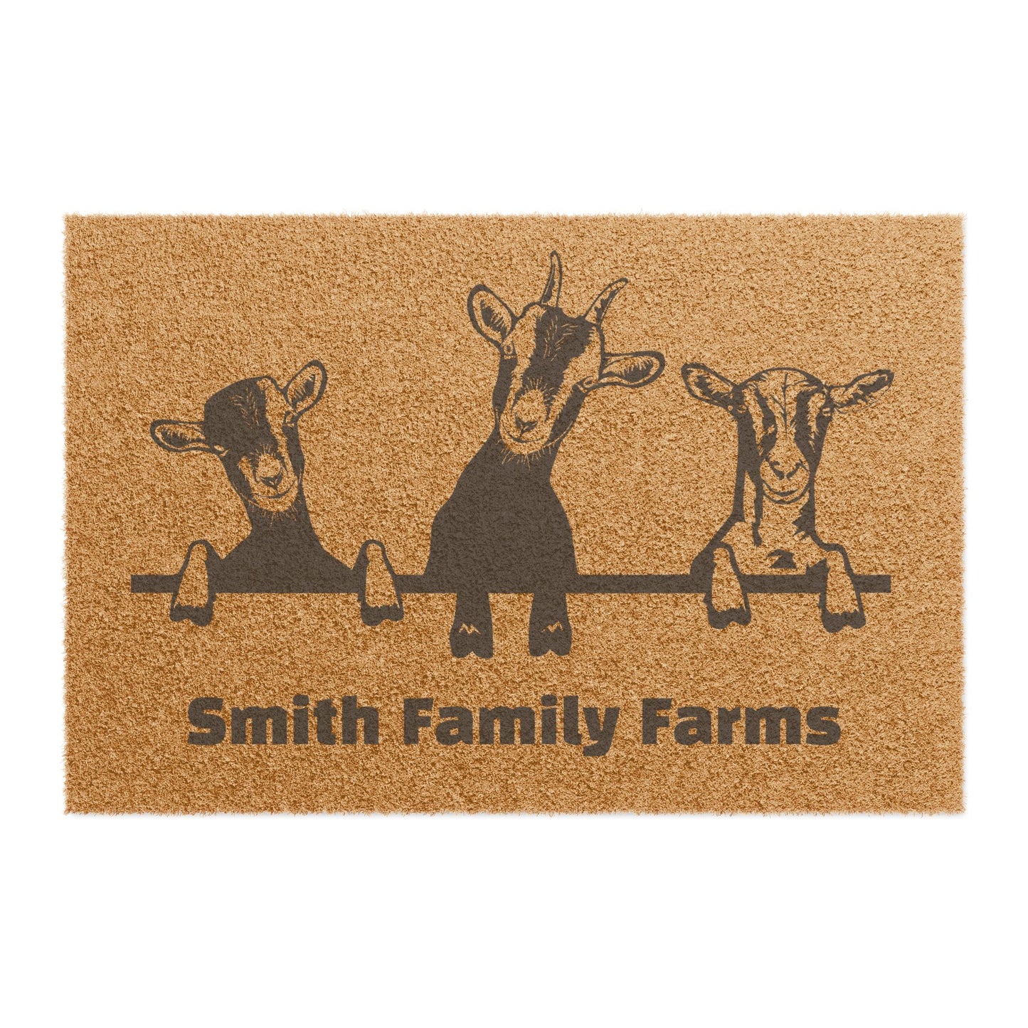 Doormat, Nigerian Goat Doormat, Goat Lover, Goat Doormat, Goat Rug, Personalized Doormat