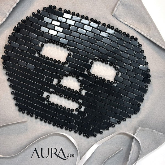 Aura Zen -100% Natural Obsidian Mask