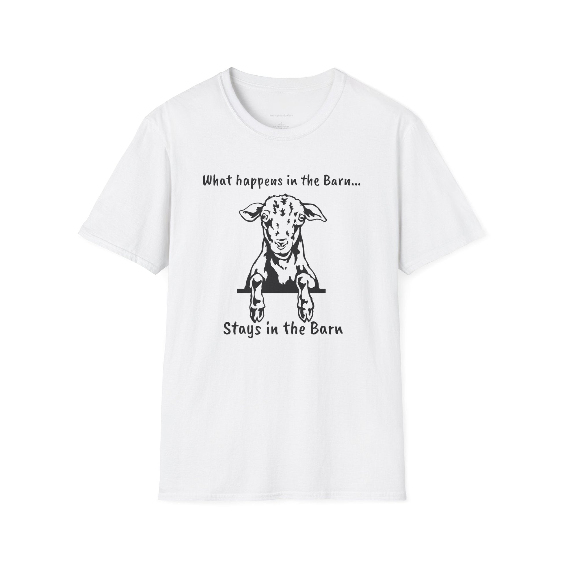 Fun Barn Tee, Goat Love, Farm Tee, Goat Tee, Softstyle T-Shirt - SmorgeousByGina