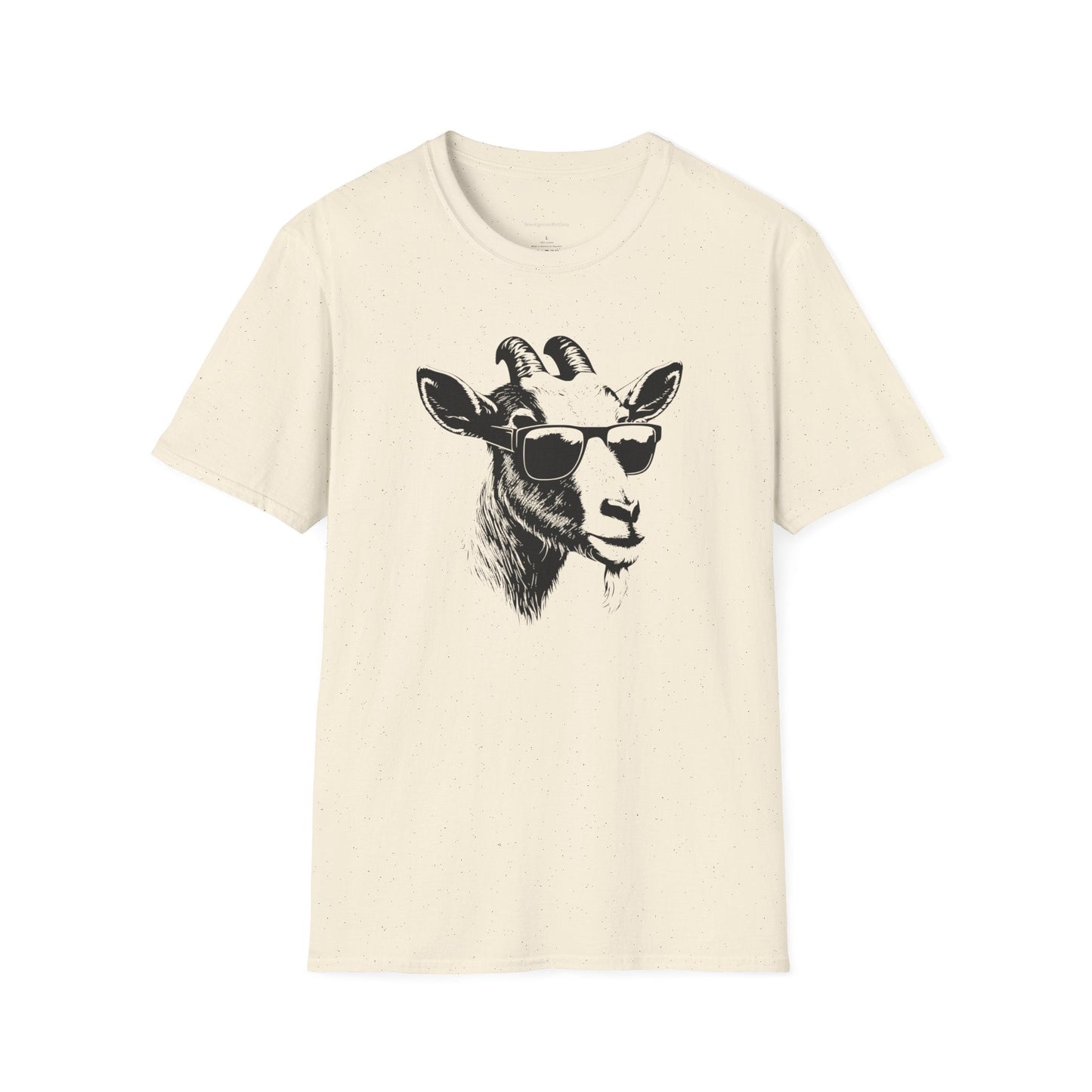 Goat Shirt, Fun Goat Tee, Goat with Sunglasses shirt, Softstyle T-Shirt - SmorgeousByGina