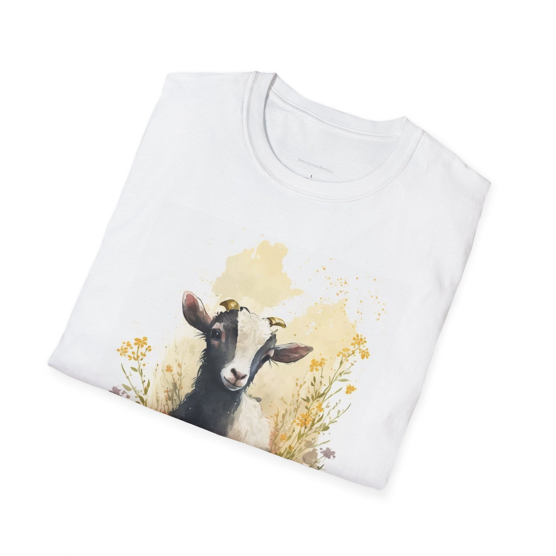 Spring Goat Shirt, Goat Tee Softstyle T-Shirt, Felicia - SmorgeousByGina