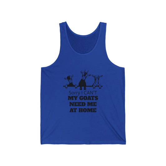 Tank Top, Goat Lover, Goats, Jersey Tank - SmorgeousByGina