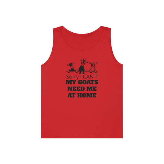 Tank Top, Goat Tank Top, Goats, Goat Lover, Fun Goat Tee, Heavy Cotton Tank Top - SmorgeousByGina